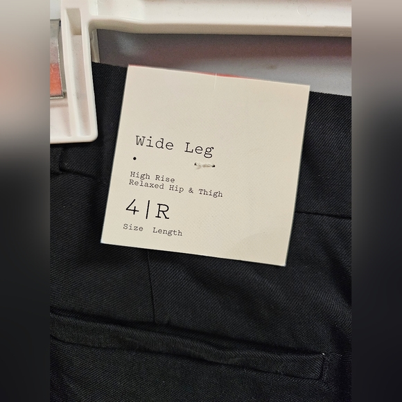 Women's High-Rise Relaxed Fit Full Length Baggy Wide Leg Trousers - Picture 5 of 6